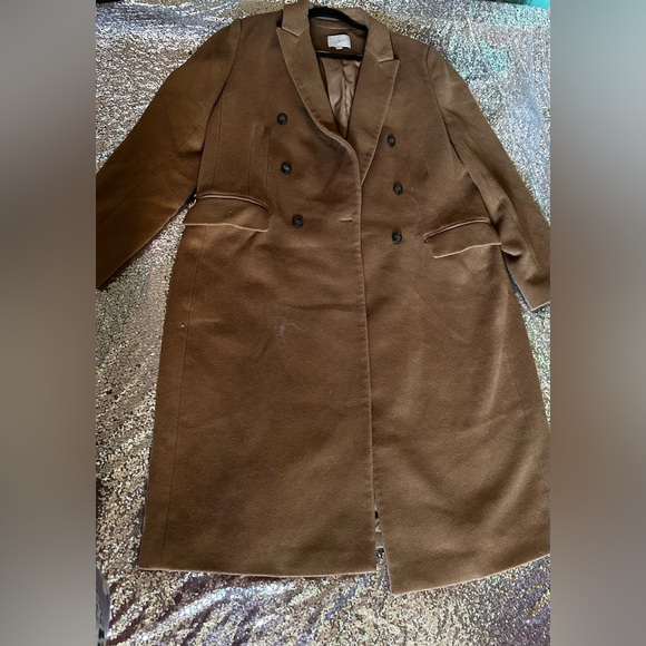 LOFT Women Double Breasted Tan Coat Jacket Size XXL - Picture 8 of 16